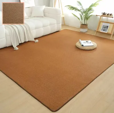 เสื่อเย็น เสื่อหวายธรรมชาติ 180X200CM เสื่อทาทามิ พรมปูพื้นห้องนอน 2ฟุต/3.5ฟุต/5ฟุต/6ฟุต พรมไม้ไผ่ กันลื่น ระบายอากาศดี COD ไม่อับชื้น เย็นสบาย ม้วนเก็บได้ พับเก็บง่าย เหมาะสำหรับห้องนั่งเล่น ห้องนอน คอนโด และบ้าน