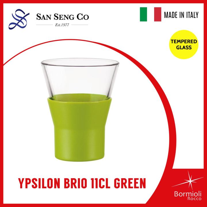 San Seng BORMIOLI ROCCO YPSILON BRIO CAFFE 11CL GREEN tempered glass ...