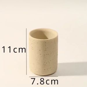 1 Pc Sandstone Bathroom Toiletries Mouthwash Cup Toothbrush Holder Soap Dish Bathroom Tray Bathroom Accessories Home Decoration