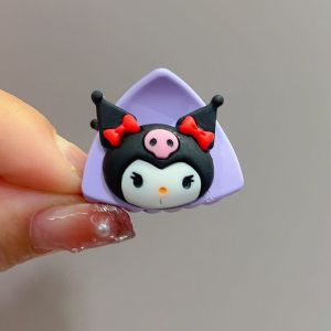 New Kawaii Sanrio Kuromi My Melody Cinnamoroll Hair Clip Coiled Hair Clip Cartoon Cute Hair Accessories Accessory Toys for Girls