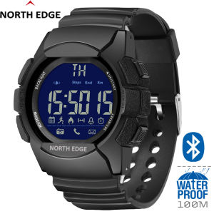 NORTH EDGE AK EDC Gear Original Tactic Mens Digital Outdoor Sports Watch 33 Swimming Watch months Standby Time Scratch Resistant Glass Running Watch Pedometer Distance Calories Waterproof 100M