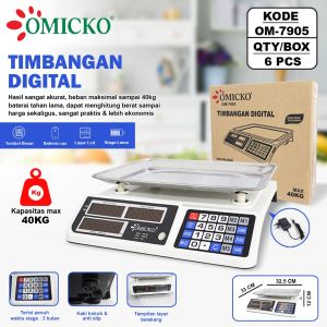 Timbangan Digital Omicko 40 Kg OM 7905 - TERMURAH