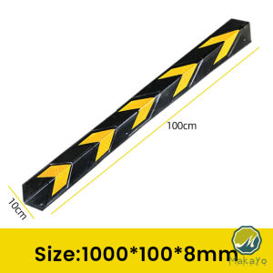 Makayo ยางหุ้มขอบเสาหุ้มมุมเสา สำหรับกันรถชนขอบเสา แถบสะท้อนแสง Rubber Wall Corner