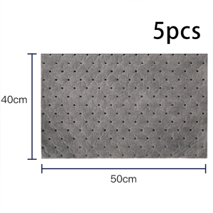 5Pcs 40*50cm Oil Absorbent Pads Water Oil Liquid Absorbing Mats Oil Spill Pad for Garage Workbench