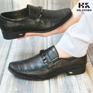Giày tây lười nam dập vân thời trang 💝 HK.STORE 💝 da bò thật 100% dập vân thời trang đẹp mắt  thích hợp quần tây quần bò....