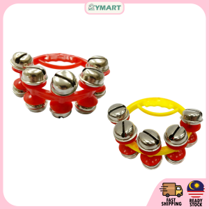 [VALUE] Ring Bells 10 Bells 8cm (1 PCS) Hand Held Ring Bells | Percussion Music Instrument | Alat Muzik