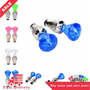 [COD] bluesea 2x LED Motorcycle Cycling Bike Bicycle Wheel Tire Valve Flashing Light Car Lamp