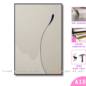[Mẫu mới] Tranh đơn giản trừu tượng trang trí phòng live stream phòng khách vải canvas đã có khung tặng đinh treo