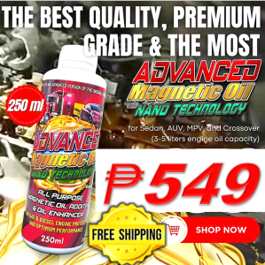 ADVANCED MAGNETIC OIL WITH NANO TECHNOLOGY ALL PURPOSE MAGNETIC OIL ADDITIVE AND OIL ENHANCER FOR GAS & DIESEL ENGINE PROTECTION AND OPTIMUM PERFORMANCE