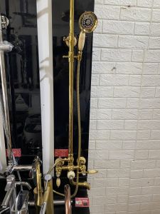 Sen cây mạ vàng đính đá ngọc GS8766