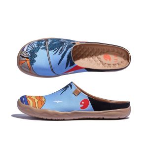 UIN Malaga Mens Art Travel Shoes Slip-ons Sandals Casual Beach Vacation Slippers