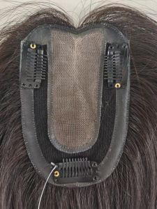 25-30ซม. ฐานโมโนเต็ม 3 #   ชิ้นผมมนุษย์ 100% แท้ ปิดผมบาง ปิดผมขาว ระบายอากาศได้และน้ำหนักเบา เพิ่มวอลลุ่มผมสำหรับผู้หญิง