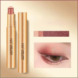 🌟Top Rated🔥【A Touch--Three Colors】一抹三色眼影笔Golden Diamond Three-Color Eyeshadow Stick Waterproof Smudgeproof Non-Fade Highlight Transitional Shadow Color Stick