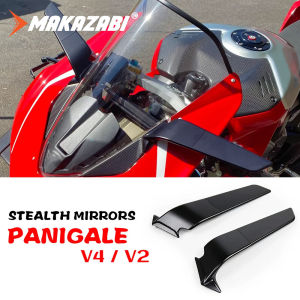 Motorcycle Stealth Mirrors for Ducati Panigale V4 Panigale V2 Accessories Adjustable Winglet Panigale V4S Panigale V4R Panigale