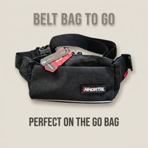 Immortal Motobag Belt Bag TO GO Black for Men & Women Water Repellent Fabric