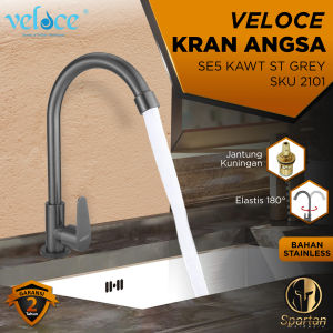 Kran Angsa Meja Stainless / Keran Air Sink Dapur Cuci Piring Kitchen Faucet Veloce Garansi 2101