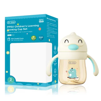 Dr.isla Botol Minum Bayi PPSU Botol Minum Anak Bpa Free 240ML Botol Susu Training Cup WC35
