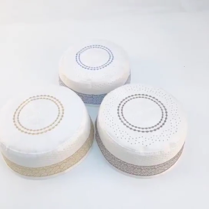 หมวกสวดมนต์มุสลิมฤดูใบไม้ร่วงฤดูหนาวผู้ชาย Topi Kufi Headware กะโหลกหมวกผ้าโพกหัว Eid รอมฎอนอธิษฐานเครื่องประดับอาหรับ