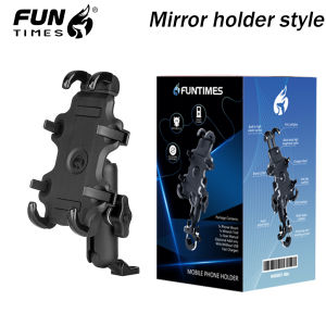 FUNTIMES Mobile Phone Holder V3 / V5 Handle/Mirror Mount Cellphone Holder Motorcycle MDL2821