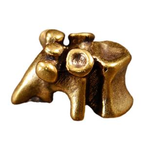 Artistic Brass Keychain Lanyard Beads with Spine Shape Functional Everyday Gear Paracord Rope Bead Costume Accessories