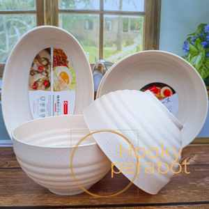 Paket komplit isi 6 PCS CAMPUR PIRING RAMEN MANGKUK RAMEN DAN PIRING OVAL RAMEN PUTIH