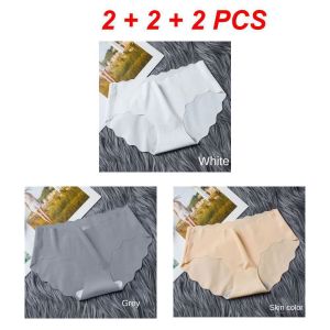 JEOBEST Panty 12 Pcs【Local Shipping】 Panty For Women Plus Size Japanese-style Mid-waist Pure Cotton Bottom Simple Solid Color Girls Briefs Comfortable Breathable Ice Silk Seamless Underwear For Women