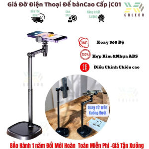 Kẹp Điện Thoại JC01 Giá Đỡ Điện Thoại Live Stream Xoay 360 Độ - Dễ Dàng Tùy Chỉnh Độ Cao Góc Quay 68Leon