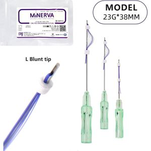 Korea 20PCS Minerva Korea PDO Thread Lift Big V-cog Fish Bone Molding COG Multi Fox Eye 30g25mm Pdo Pcl for Face Bridge of The Face Skin Care