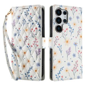 Vỏ điện thoại cho Samsung Galaxy S25 S24 S23 S22 S21 S20 Ultra / S25 S24 S23 S22 S21 S20 Plus / S20 S21 S23 S24 FE vỏ Nắp gập Có Khe Cắm Thẻ Ví da hoa từ tính