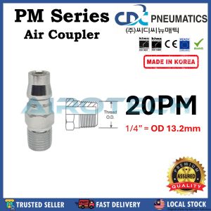 CDC Pneumatics [MADE IN KOREA] Air Coupler 20PM 30PM 40PM Quick Coupler Compressor Hi Cupla