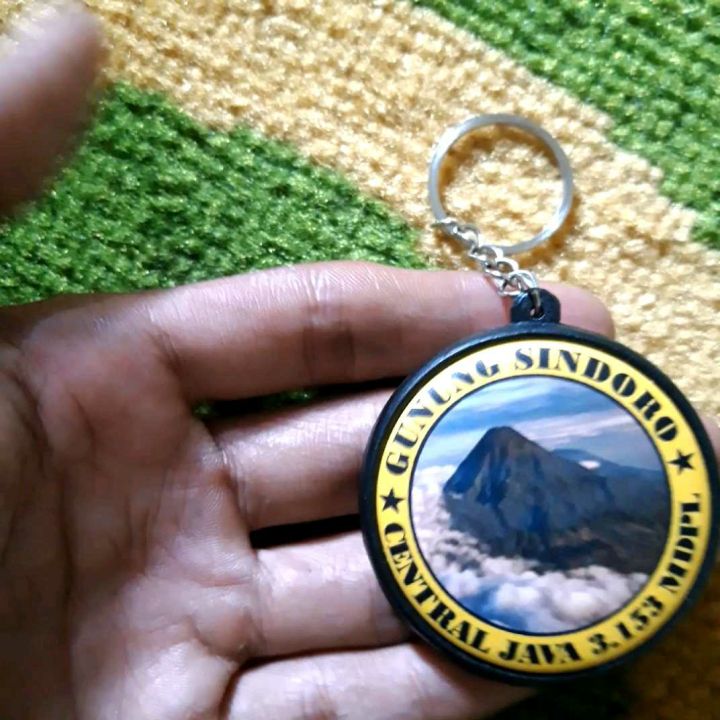 Gantungan Kunci Gunung SINDORO / Ganci Pendaki / Ganci gunung / Gantungan kunci Pendaki gunung