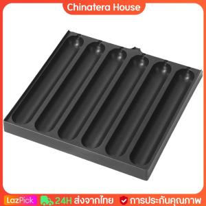 เครื่องมือทำไส้กรอก 6 กริด หม้อทำไส้กรอกย่างปรุงรสล่วงหน้า หม้ออบฮอทดอก เครื่องมือนึ่งสำหรับอาหารเช้าในครัวกลางแจ้ง