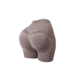 จัดส่งจากจีน [2025] ขายดี กางเกงขาสั้นโยคะเอวสูงยกสะโพกแบบไม่มีรอยต่อสำหรับผู้หญิง วิ่ง กีฬา ฟิตเนส กางเกงขาสั้นสามส่วนระบายอากาศ 3.8