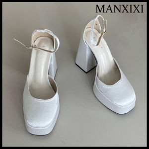 MANXIXI รองเท้าส้นสูงผู้หญิงแฟชั่นรองเท้าแตะสวยงาม5.11นิ้ว (ขนาด35-40)