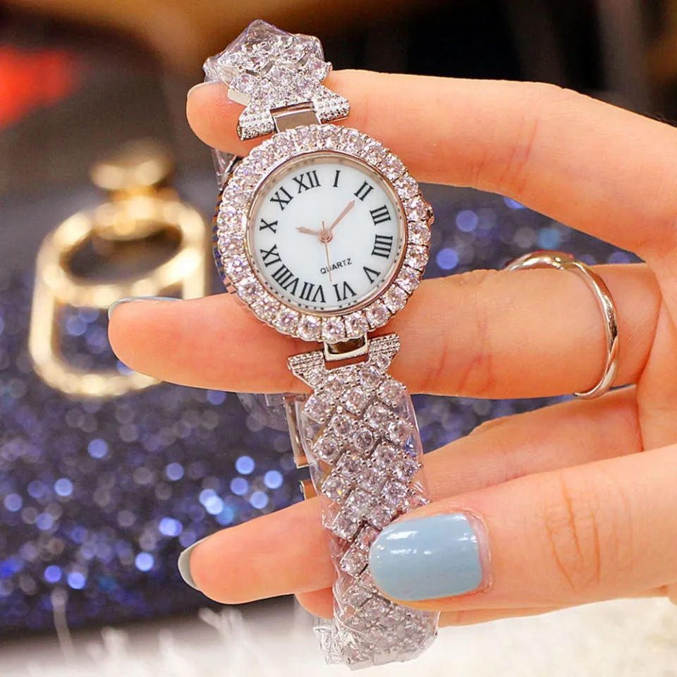 Luxury Watch Set With Jewelry set Women Casual Watches rose gold