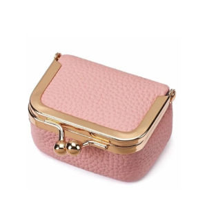 Portable Artificial Leather Jewelry Storage Box Travel Organizer Kiss Lock Case For Rings Earrings Necklaces Ladies