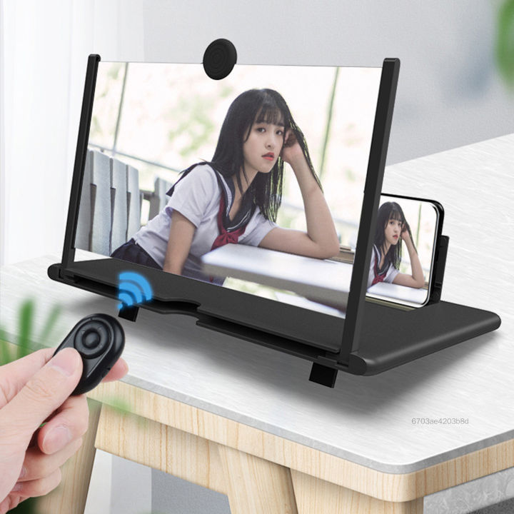 12 Inch 3D HD Mobile Phone Screen Magnifier Video Amplifier Folding Phone  Stand Holder Magnifying Handphone Support All Phones GXG-PH Lazada PH