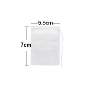 50/100PCS Disposable Tea Bags with Drawstring Non-Woven Fabric Empty Tea Bags Tea/Herb/Spice Filter Bags Soup Bags Medicinal Tea Bags