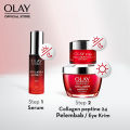 Olay Regenerist Collagen Peptide 24 - Paket Skincare Anti Aging Serum dan Krim Moisturizer. 