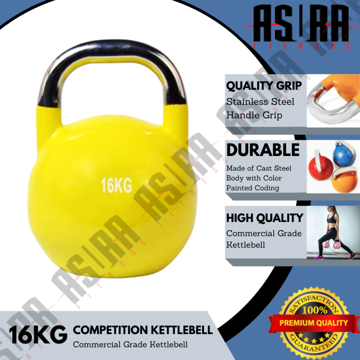 24kg Steel Pro Grade Competition Kettlebell Weight - Home Gym Strenth  Training