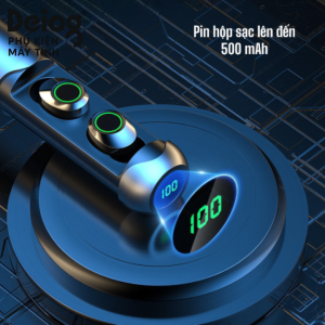 Tai nghe không dây BQ40 bluetooth 5.3 tương thích rộng kèm micro tai nghe thể thao màn hình led