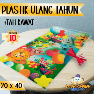 Plastik Snack Ulang Tahun (ultah) 20X40 Plastik Karakter Plastik OPP/ Plastik PP ultah isi 10 lembar