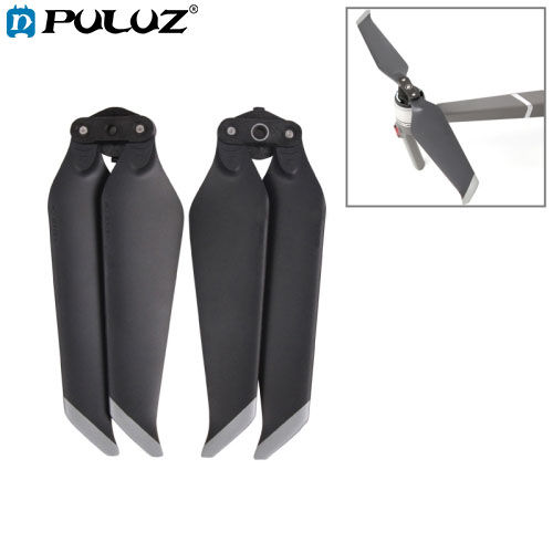 Automaall 4 Pairs Low-Noise Quick-Release Propellers For DJI Mavic 2 Pro/Zoom - Black/Gold Tip