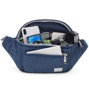 TINYAT Large Capacity Waist Bag Waterproof Sling Bags for Women Men Crossbody Cellphone Bag