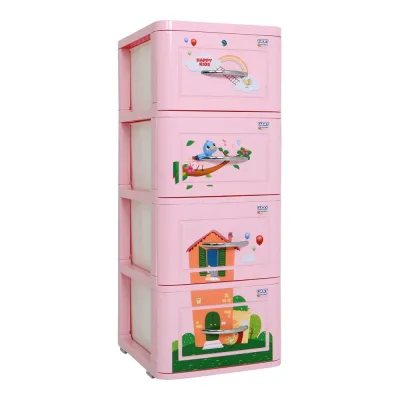 [HỎA TỐC HCM] Tủ nhựa Lucky 4 tầng QUI PHÚC phù hợp mọi không gian tủ đựng quần áo trẻ em dễ lắp ráp chắc chắn