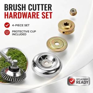 SIGNET 4Pcs/Set Universal Lawn Mower Trimmer Head Adapter Adapter Nut Fixing Nut Grass Trimmer Head Adapter  Lawn Mower Blade Parts for Lawn Mower Blade Repair