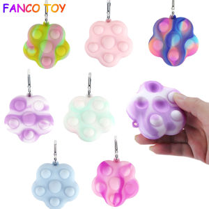 3D Ball Pop It🌈 Fidget Toy Stress Ball Flower Sheap Press Pinch Rainbow Silicone Needoh Stress Ball Gameplay Anti Stress Ball Relief Sensory Push Bubble Squishy Christmas Gift