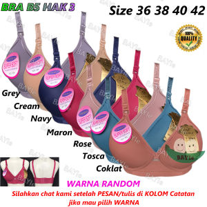 BAYIe - BH / Bra Wanita Cewek Dewasa FEMA B5 Cup B Busa Sedang Tanpa Kawat Kaitan 3 Size 36 - 42