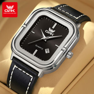 OPK Watch For Men Original Branded Waterproof 2025 Leather Strap Business Casual Fashion Watches Calendar With Gift Box