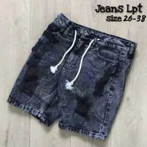 Celana Jeans Pendek Denim Distro Pria Motif Sobek Shortpants UK
